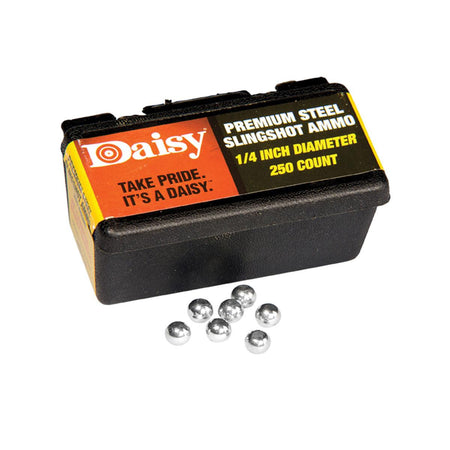 Daisy 1/4-Inch Zinc-Plated Steel Slingshot Ammunition 250/ct