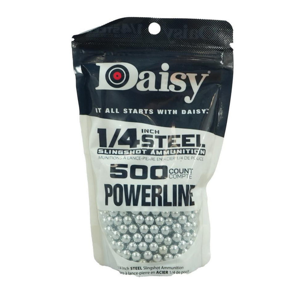 Daisy 1/4 Inch Slingshot Ammo Steel Shot - 500 Pack