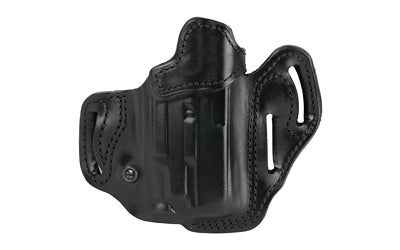 DeSantis #201 Vengeance Scabbard OWB Holster, Glock 19/23/32/45/19X with Streamlight TLR-7A, Right Hand, Black Leather