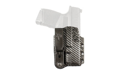 DeSantis Slim-Tuk Inside Waistband Holster, Springfield Hellcat, Ambidextrous, Carbon Fiber & Blue Kydex