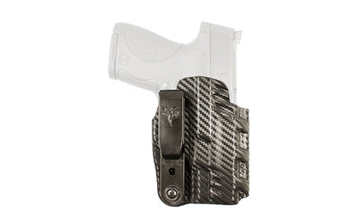 DeSantis Slim-Tuk Inside Waistband Holster, S&W M&P Shield, Ambidextrous, Carbon Fiber & Blue Kydex