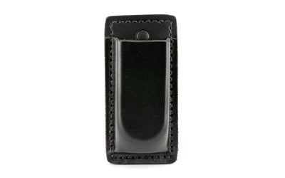 DeSantis Gunhide A47BJJJZ0 Single Mag Pouch with Belt Clip, Internal Tension Device, Glock/HK, Ambidextrous, Black Leather