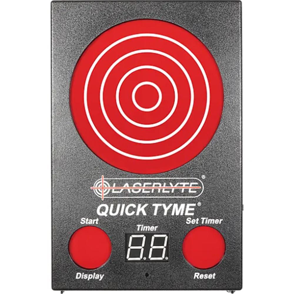 LaserLyte QuickTyme Laser Trainer Target 9.5"x6.5" Black/Red, Compatible with LaserLyte Laser Cartridges 1231435