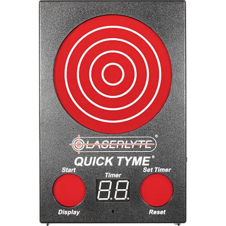 LaserLyte QuickTyme Laser Trainer Target 9.5"x6.5" Black/Red, Compatible with LaserLyte Laser Cartridges 1231435