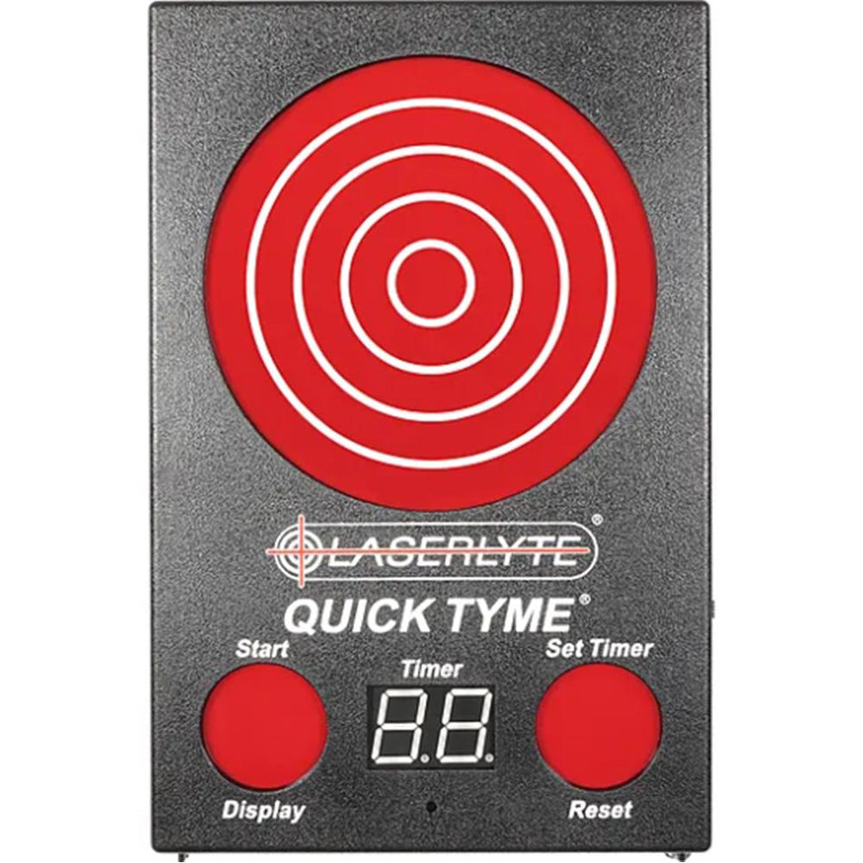 LaserLyte QuickTyme Laser Trainer Target 9.5"x6.5" Black/Red, Compatible with LaserLyte Laser Cartridges 1231435