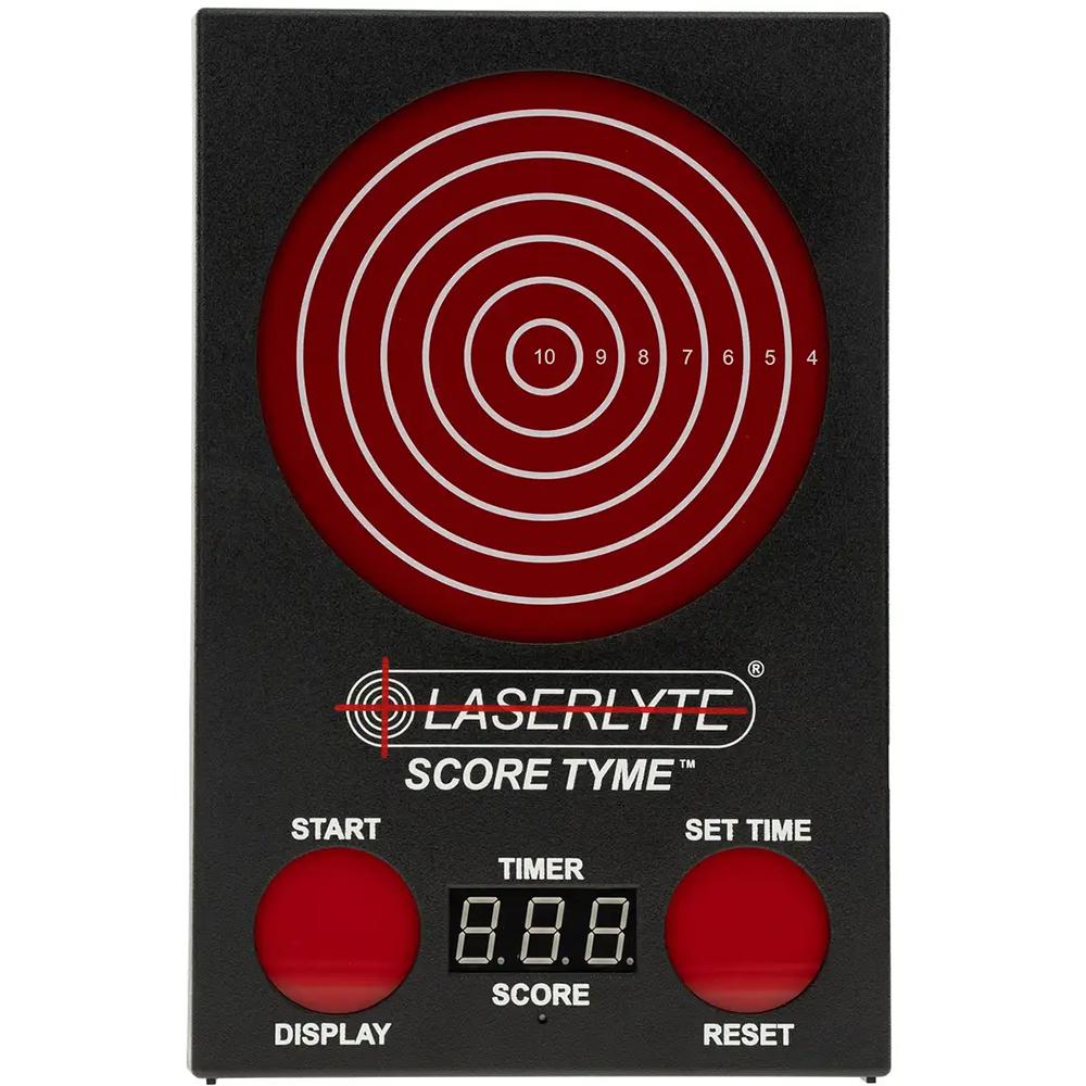 LaserLyte Score Tyme Laser Training Scoring Target, 13" Tall, Black/Red 1231436