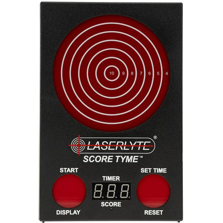 LaserLyte Score Tyme Laser Training Scoring Target, 13" Tall, Black/Red 1231436