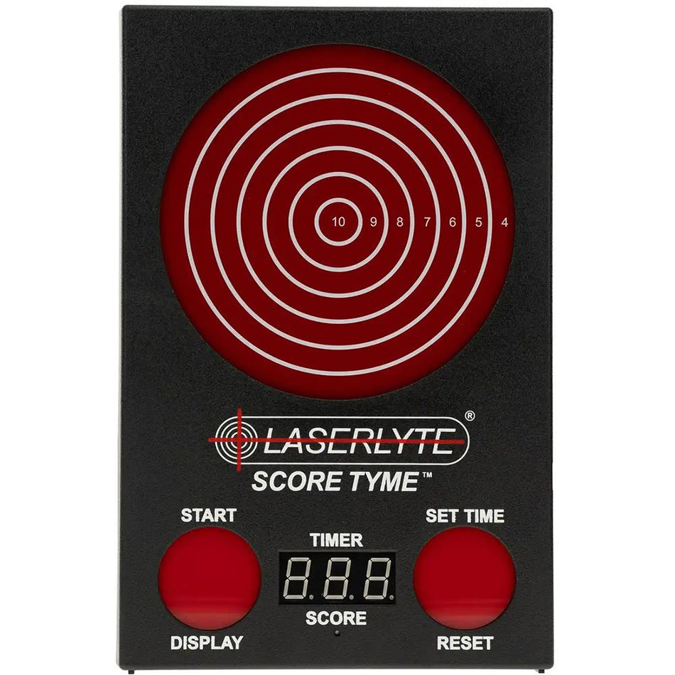 LaserLyte Score Tyme Laser Training Scoring Target, 13" Tall, Black/Red 1231436