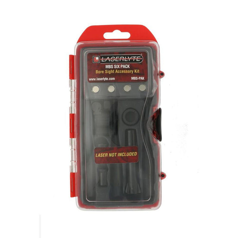 LaserLyte MBS Six Pak Bore Sight Accessory Kit with Leveler and Adapters