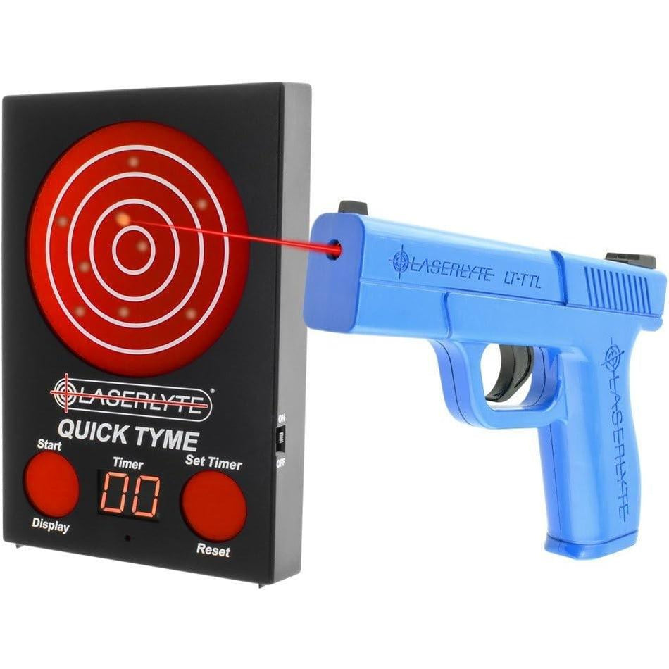 LaserLyte Quick Tyme Laser Training Target and Training Handgun with POI Display
