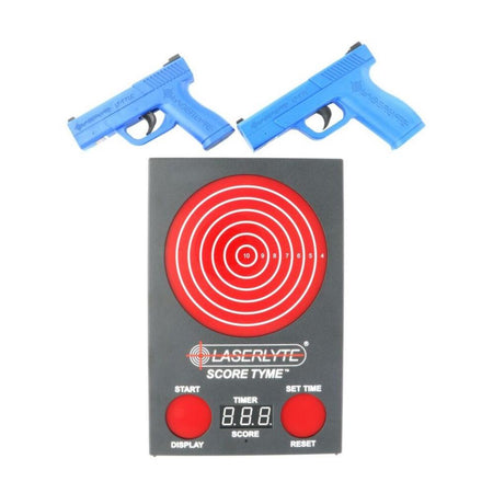 LaserLyte Score Tyme Laser Trainer Target Versus Kit with 2 Pistols and Impact Display