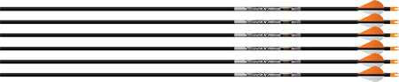 Easton Axis 5MM SPT 500 Spine HalfOut Arrow Pack 6 with Blazer Vanes