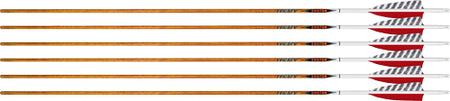 Easton Carbon Legacy 6.5 500 Spine 4" Feather Left Helical Arrow 6PK