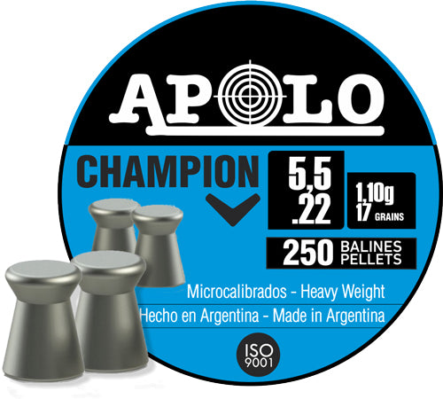 Hatsan Apolo 22 Cal Champion Air Gun Pellets 17gr 250 Pack