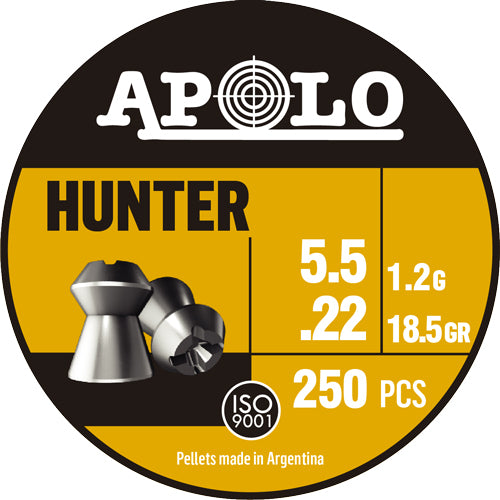 Hatsan Apolo 22 Cal Hunter Air Gun Pellets 18.5gr 250 Pack