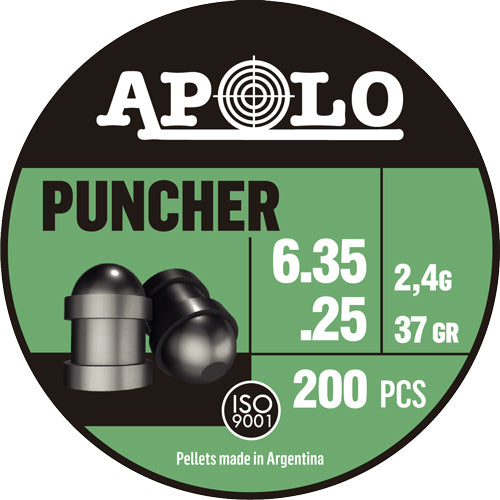 Hatsan Apolo 25 Cal Puncher Air Gun Pellets 37gr 200 Pack