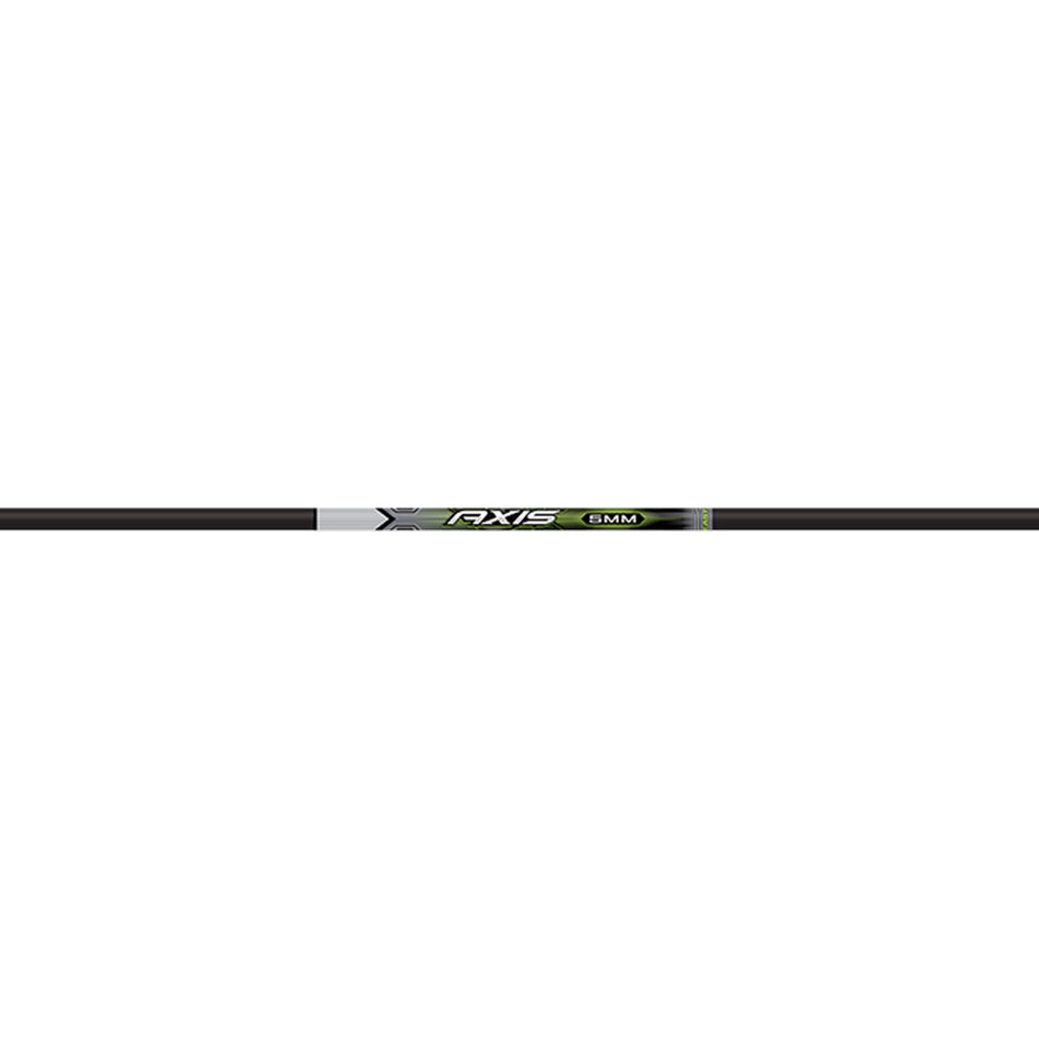 Easton 5mm Axis 600 Spine Shafts with Half Outs - Dozen Pack