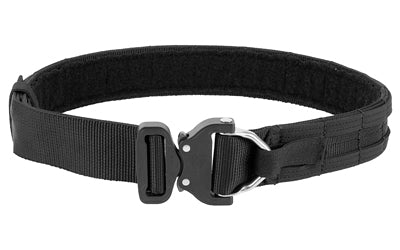 Eagle Industries Medium Operator Belt, Cobra Buckle w/D-Ring, Two-Row MOLLE, 34"-39", Black