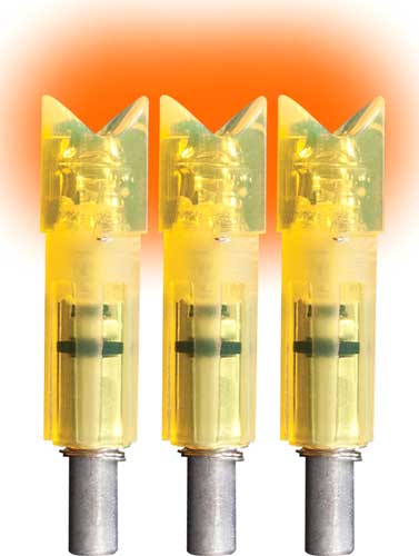 Lumenok Xbow HD Orange Crescent Lighted Nock Easton 3-Pack