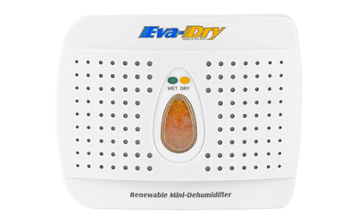 Eva-Dry 333 Mini Dehumidifier, Rechargeable, Non-Toxic Desiccant, Ideal for Gun Safes, White E-333