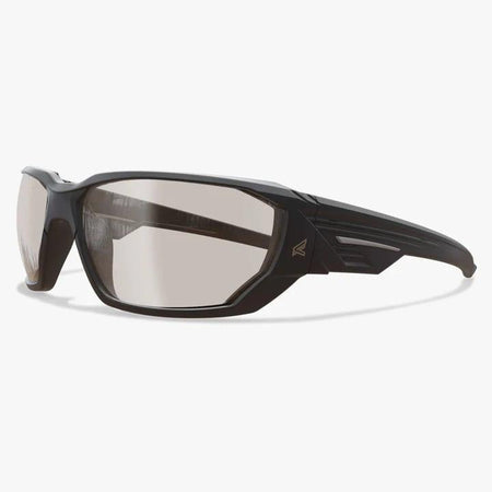 Edge Dawson Polarized Shooting Glasses Black Frame with Smoke Anti-Fog Lens