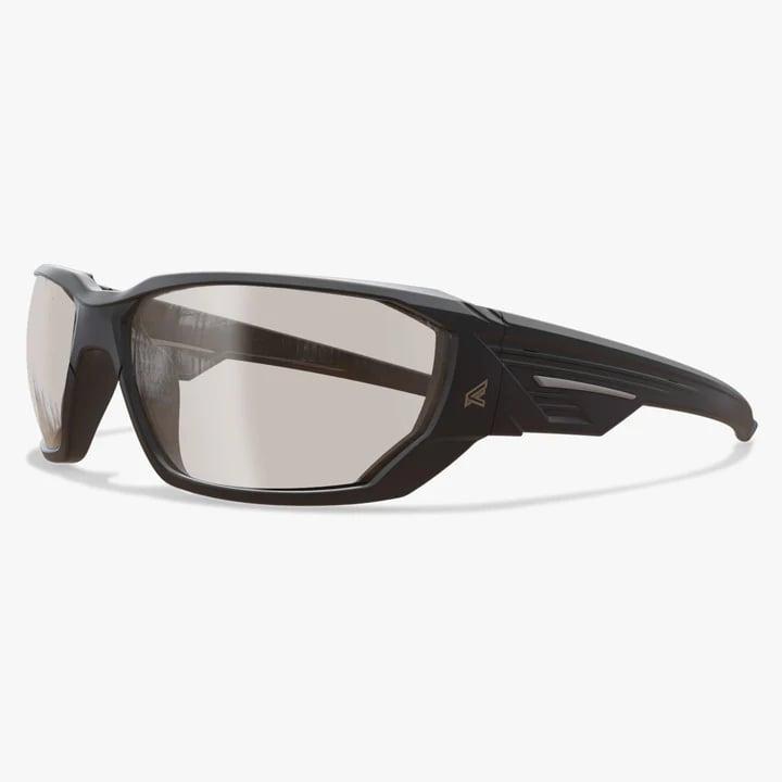 Edge Dawson Polarized Shooting Glasses Black Frame with Smoke Anti-Fog Lens