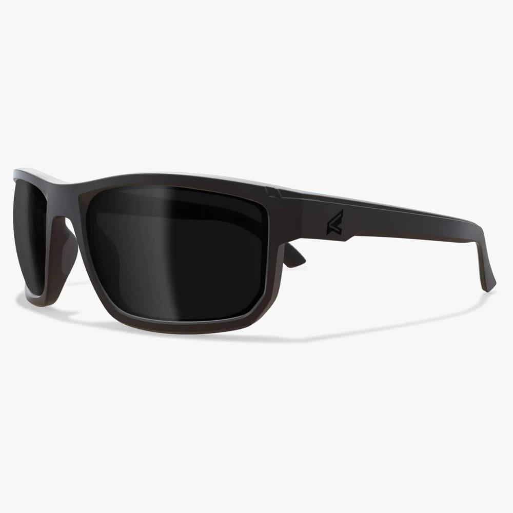 Edge Defiance Safety Glasses with Smoke Vapor Shield Anti-Fog Lens Black Frame