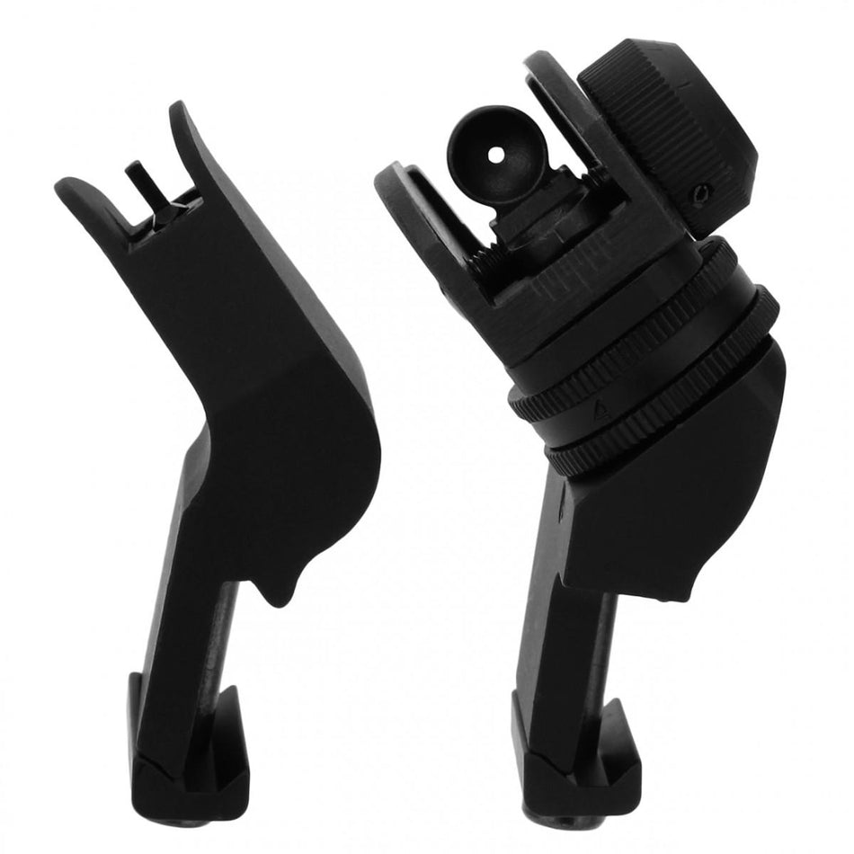 TacFire AR-15 45 Degree Rapid Transition Backup Iron Sights Black Aluminum