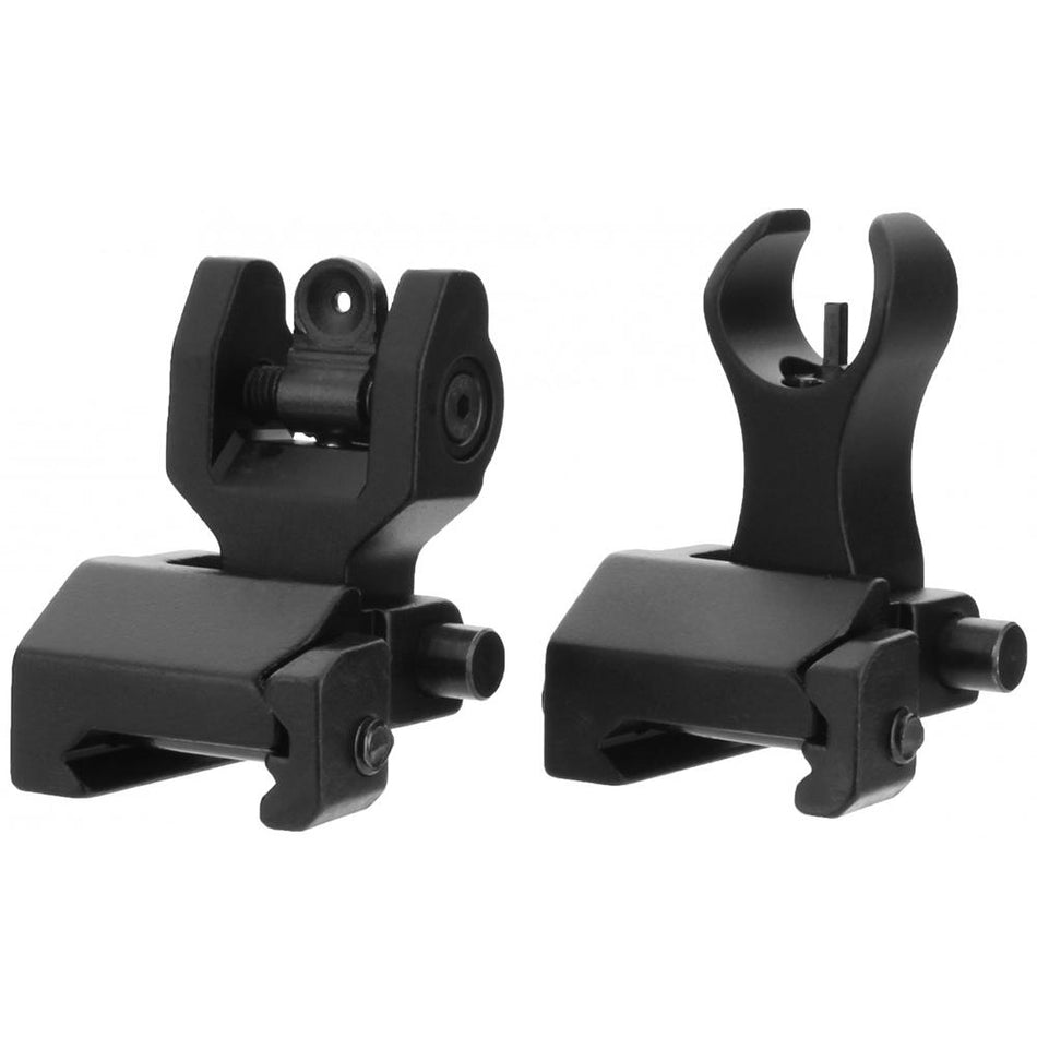 TacFire Flip-Up Same Plane Iron Sights - Front & Rear BUIS