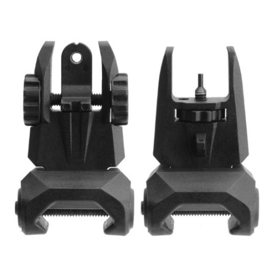 TacFire IS012 Polymer Flip-Up Front and Rear Sight Set for Picatinny Rails