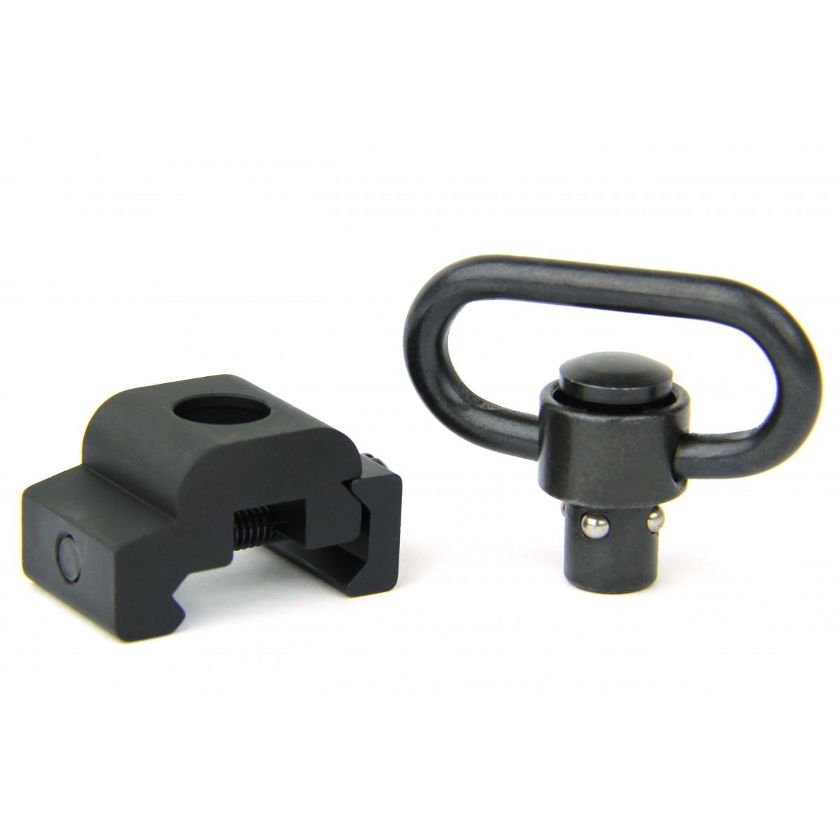 TacFire QD Push Button Swivel Sling Rail Mount