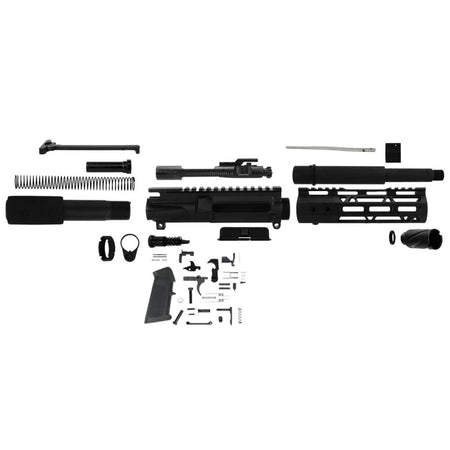 TacFire AR 300 Blackout 7.5" Unassembled Pistol Build Kit w/ LPK