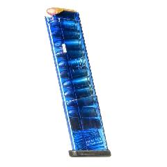 ETS Glock 43 Extended Handgun Magazine 9mm 12rd Blue