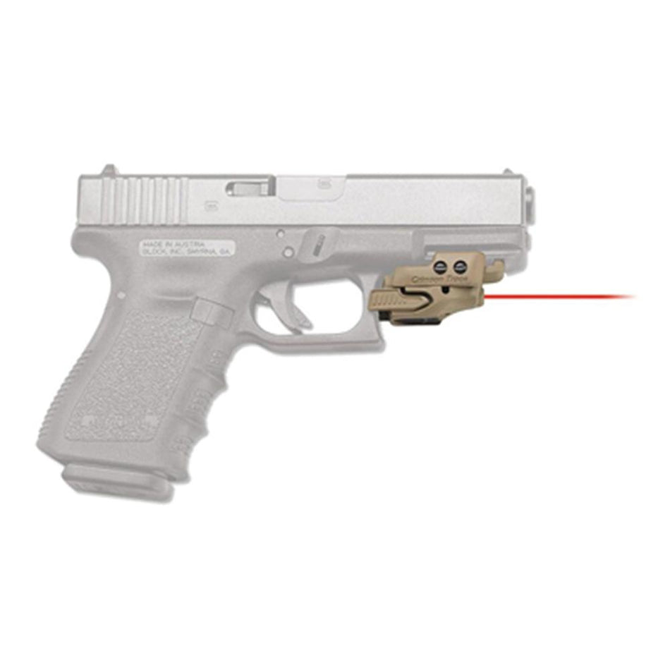 Crimson Trace Rail Master Universal Red Laser Sight for Pistols & Rifles - Coyote Tan