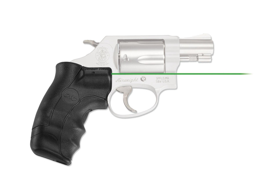 Crimson Trace LG-350G Green Laser Lasergrips for S&W J-Frame Round Butt Revolvers