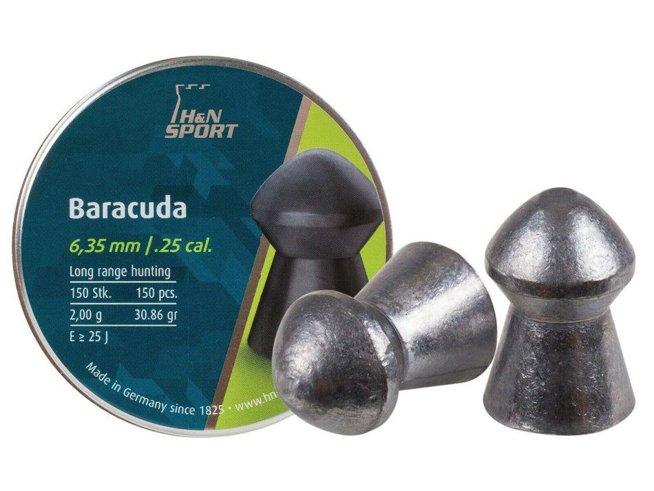 H&N Baracuda Hunter Extreme .25 Caliber Air Pellets 150/ct Blister