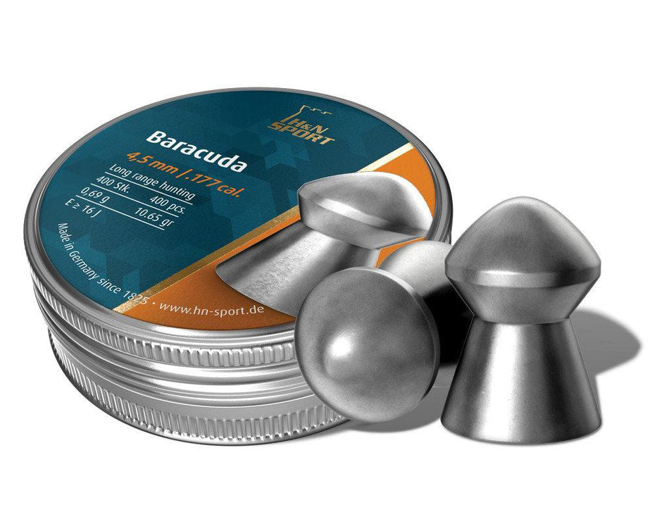H&N Baracuda 177 Caliber 10.65 Grain Airgun Pellets 400 Count
