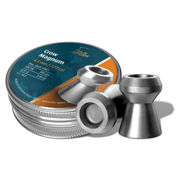 H&N Crow Magnum .177 Cal 8.80gr Air Rifle Pellets 500/ct