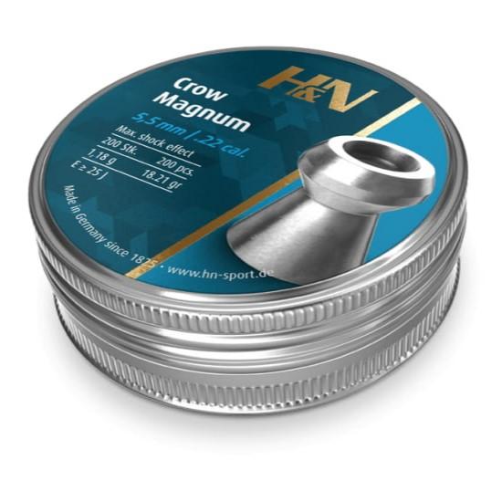 H&N Crow Magnum .22 Caliber Pellets 18.21 Grain 200-Pack