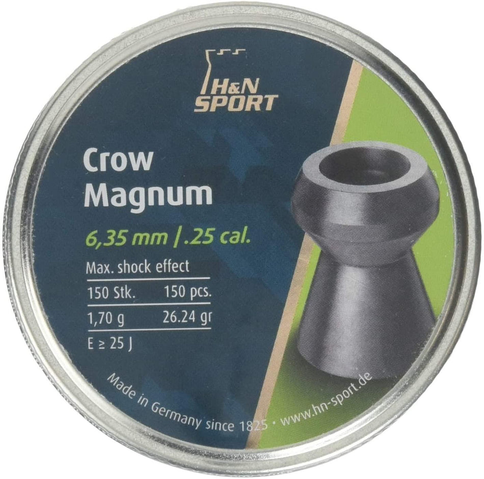 H&N Crow Magnum .25 Caliber Pellets Per 150