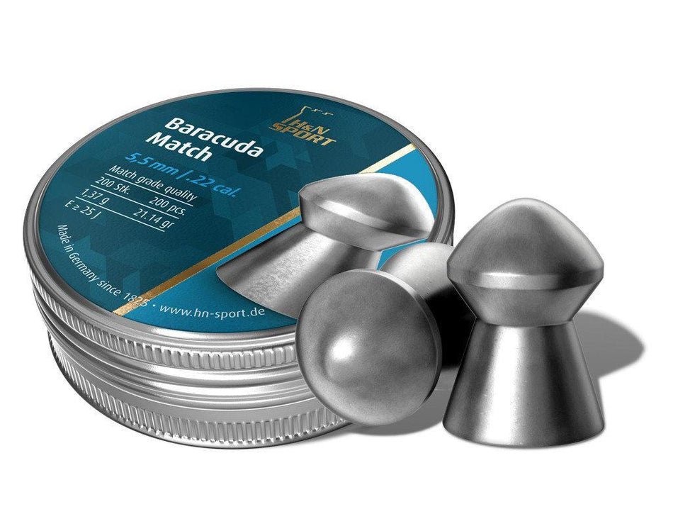 H&N Baracuda Match .22 Caliber 5.51mm Pellets 200 Pack