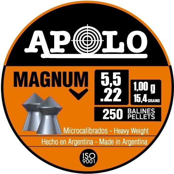 Hatsan Apolo Magnum .22 Caliber Pointed Air Rifle Pellets 15.4gr 250/ct