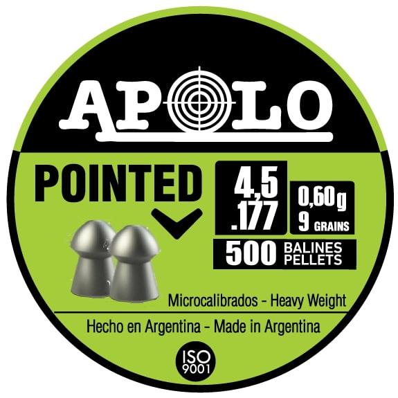 Hatsan Apolo .177 Caliber Pointed Air Rifle Pellets 9 Grain 500/ct