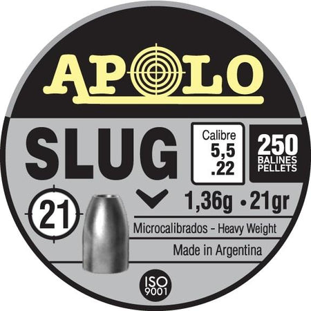 Hatsan Apolo .22 Caliber 21 Grain Slug Air Rifle Pellets 250/ct