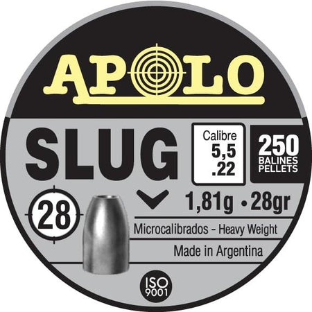 Hatsan Apolo .22 Cal 28gr Slug Air Rifle Pellets 250/ct