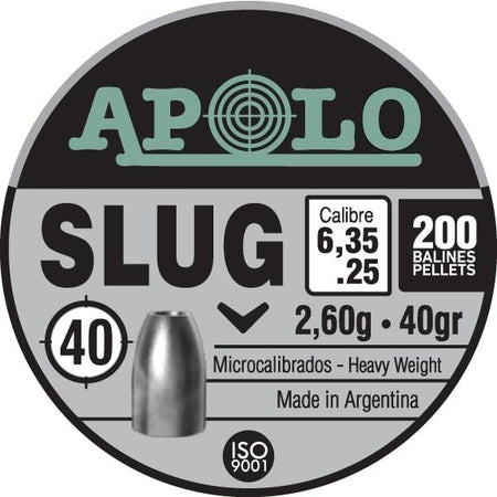 Hatsan Apolo Slug .25 Cal Air Pellets 40gr 200/ct