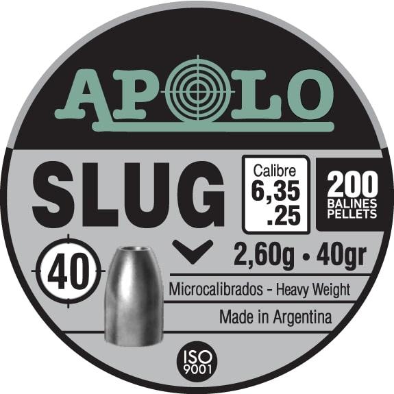Hatsan Apolo Slug .25 Cal Air Pellets 40gr 200/ct