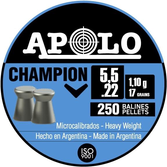 Hatsan Apolo Champion .22 Caliber Air Pellets 17 Grain 250-Count