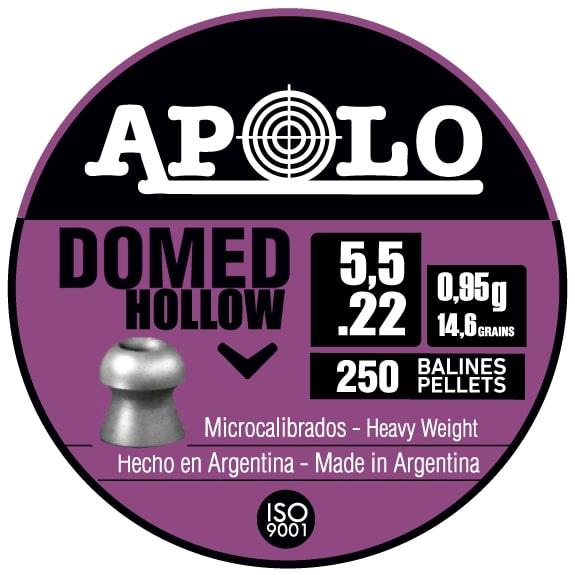 Hatsan Apolo Hollow Domed Air Pellets 22 Caliber 14.6gr 250/ct