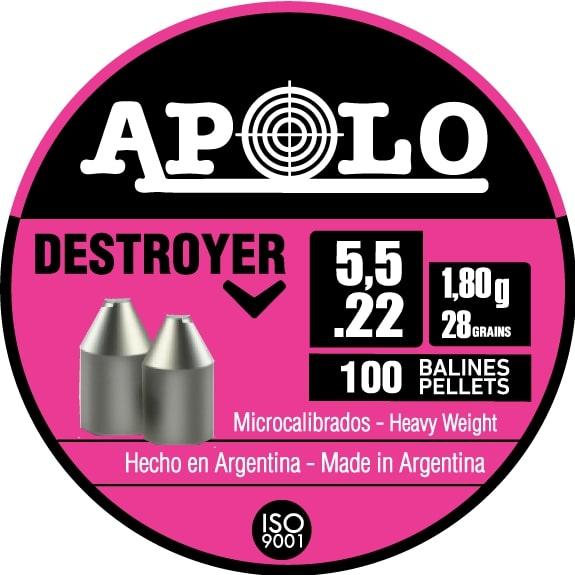 Hatsan Apolo Destroyer .22 Caliber 28gr Air Rifle Pellets 100/Tin